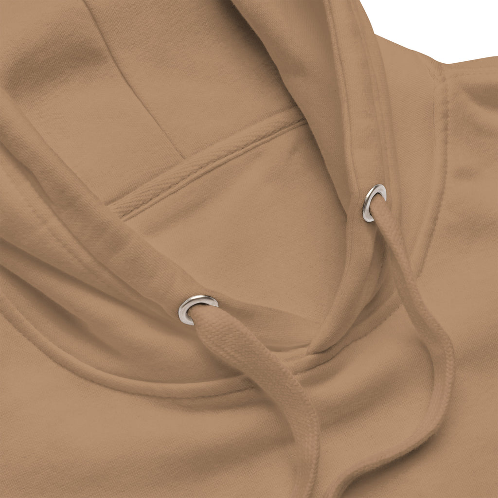 Iconic Heart Hoodie - Orange & White Embroidery