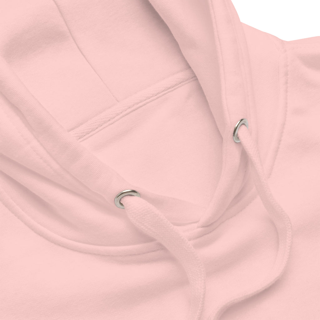 Iconic Heart Hoodie - White & Green Embroidery