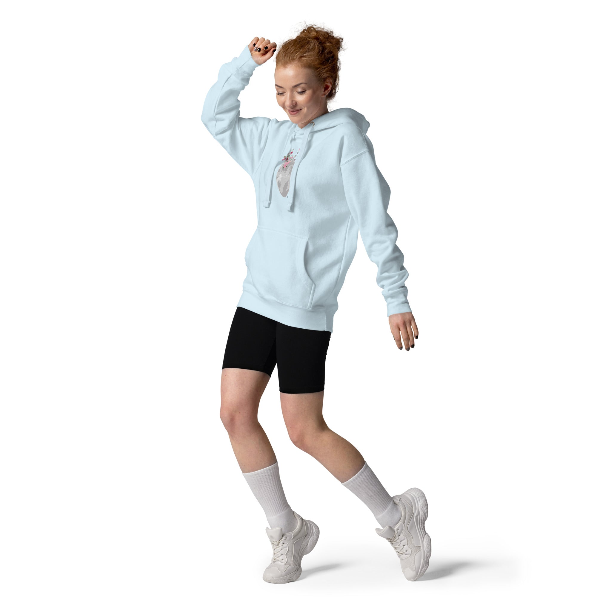 Soft Bloom Heart Hoodie