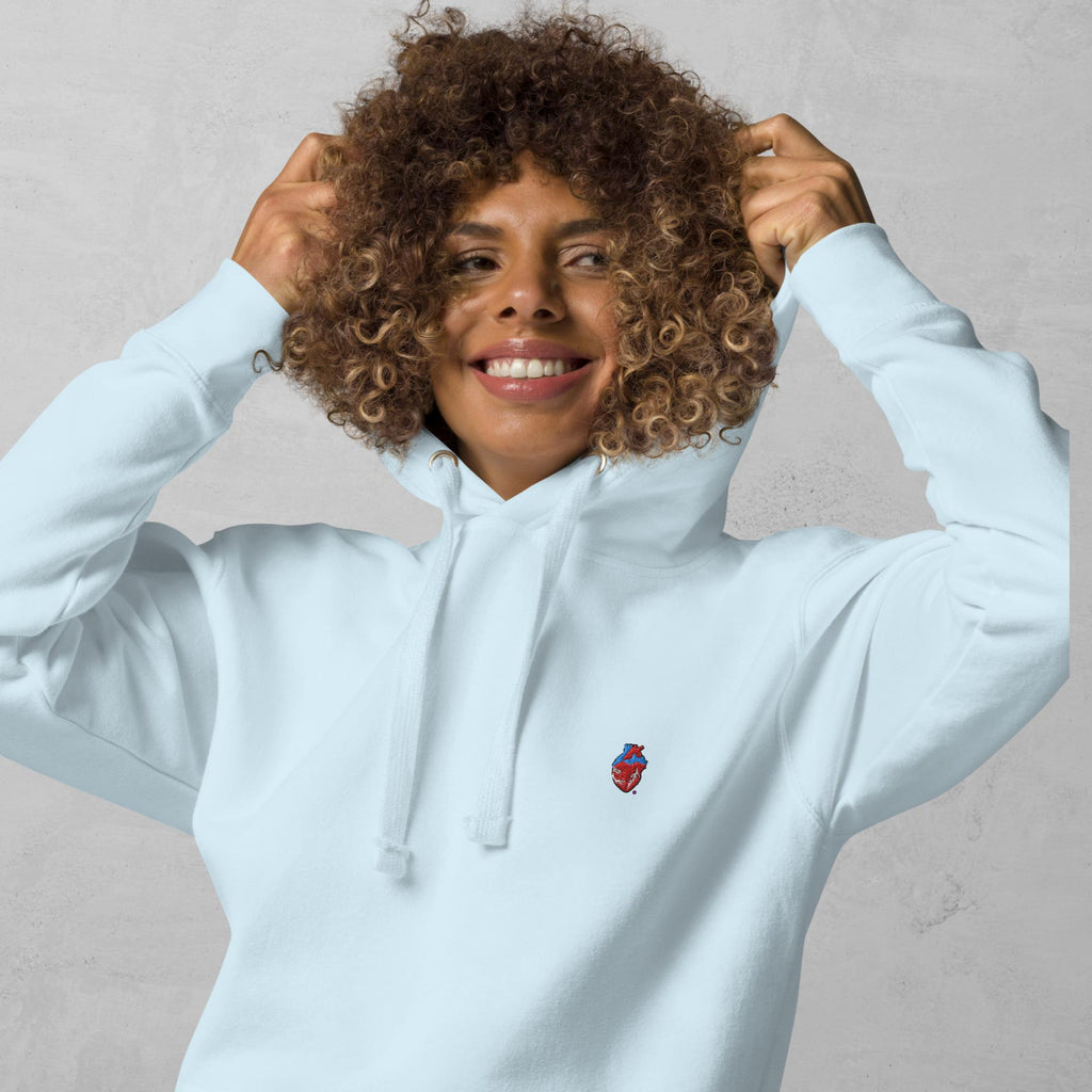 The Heart Embroidered Unisex Hoodie
