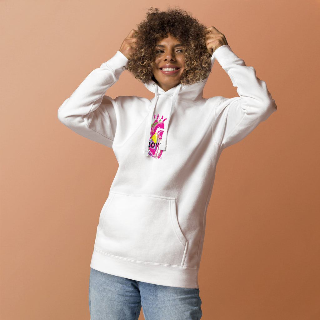 Cosmic Love  Heart Hoodie