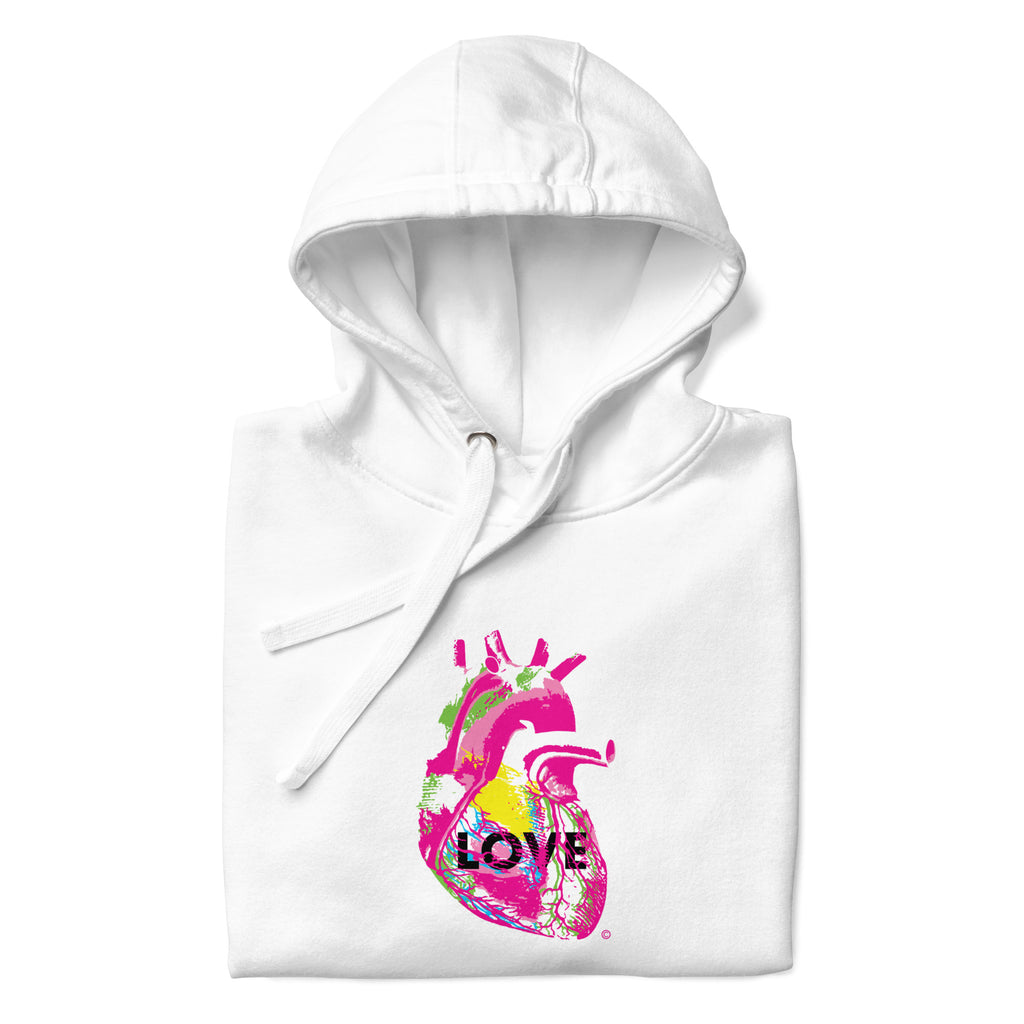 Cosmic Love  Heart Hoodie