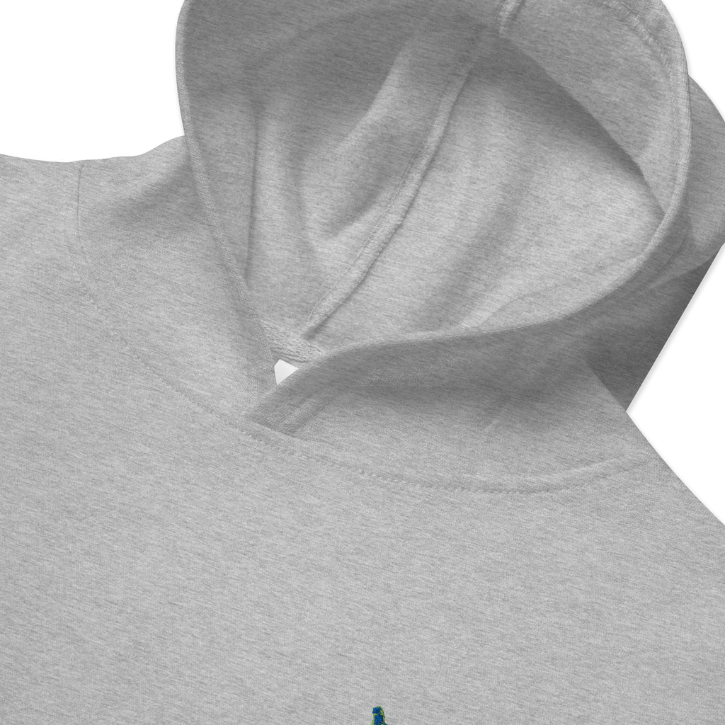 Atomic Heart Kids fleece Hoodie - Blue & Green Embroidery