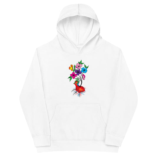 Blooming Heart Kids fleece hoodie