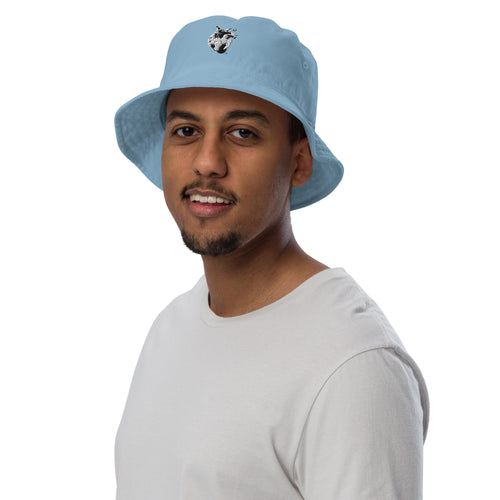 Atomic Heart Organic Bucket Hat - Black & White Embroidery