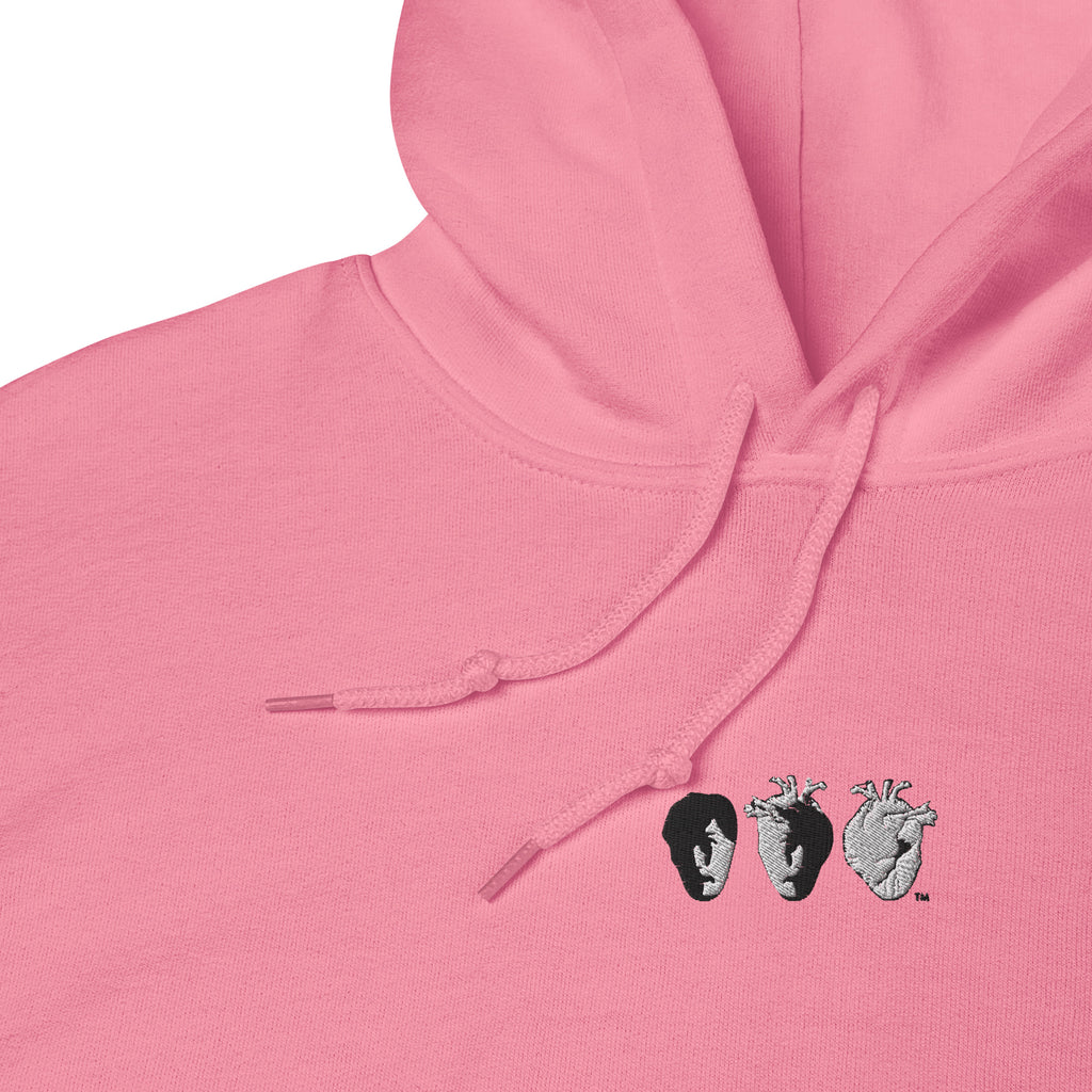 Metamorphosis Classic Hoodie - Black & White Embroidery