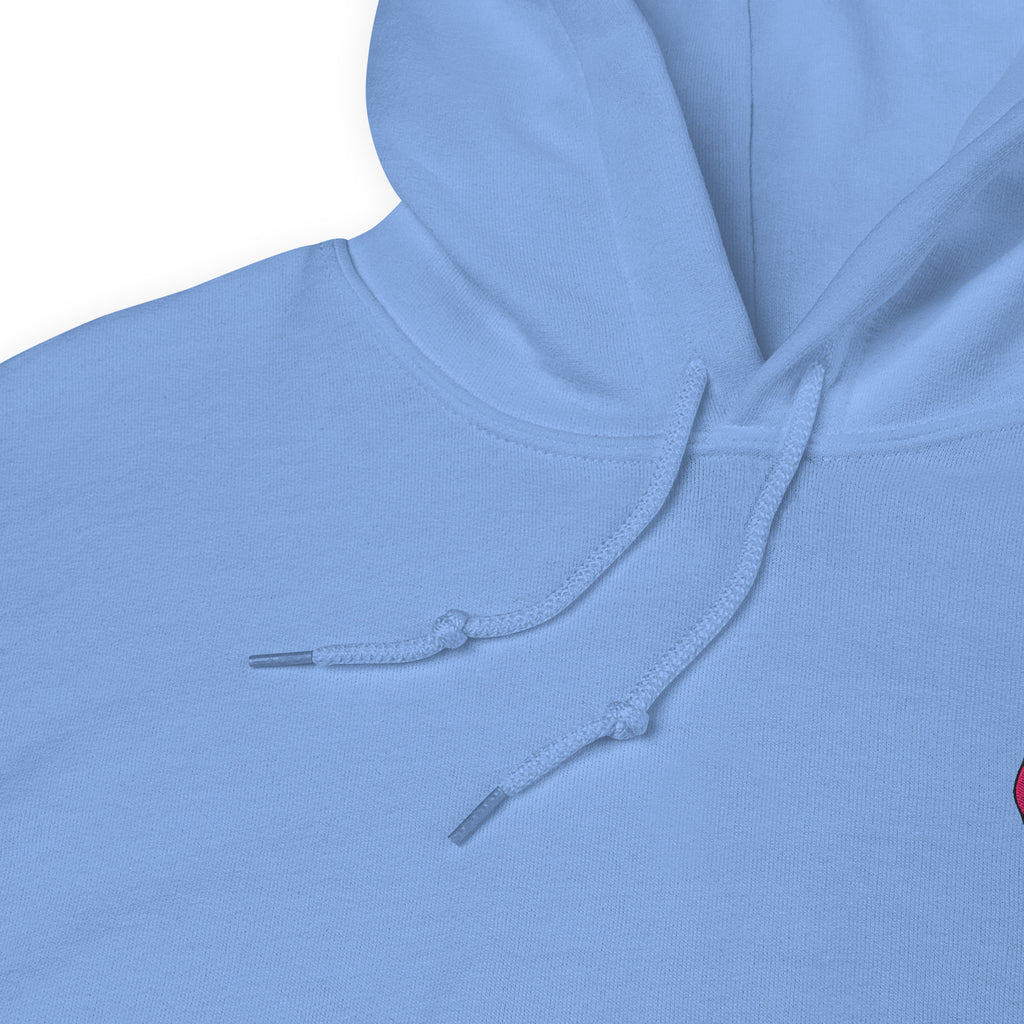Iconic Heart Classic Hoodie - Pink & Black Embroidery