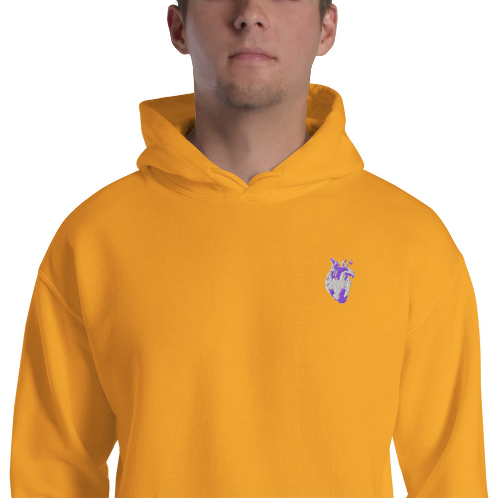 Atomic Heart Classic Hoodie - Purple & White Embroidery