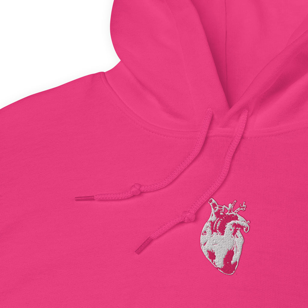 Atomic Heart Classic Hoodie - Pink & White Embroidery