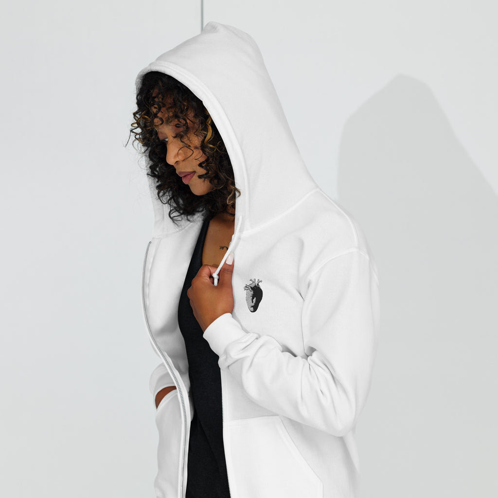 Meta-Head Zip Hoodie - Embroidered Logo