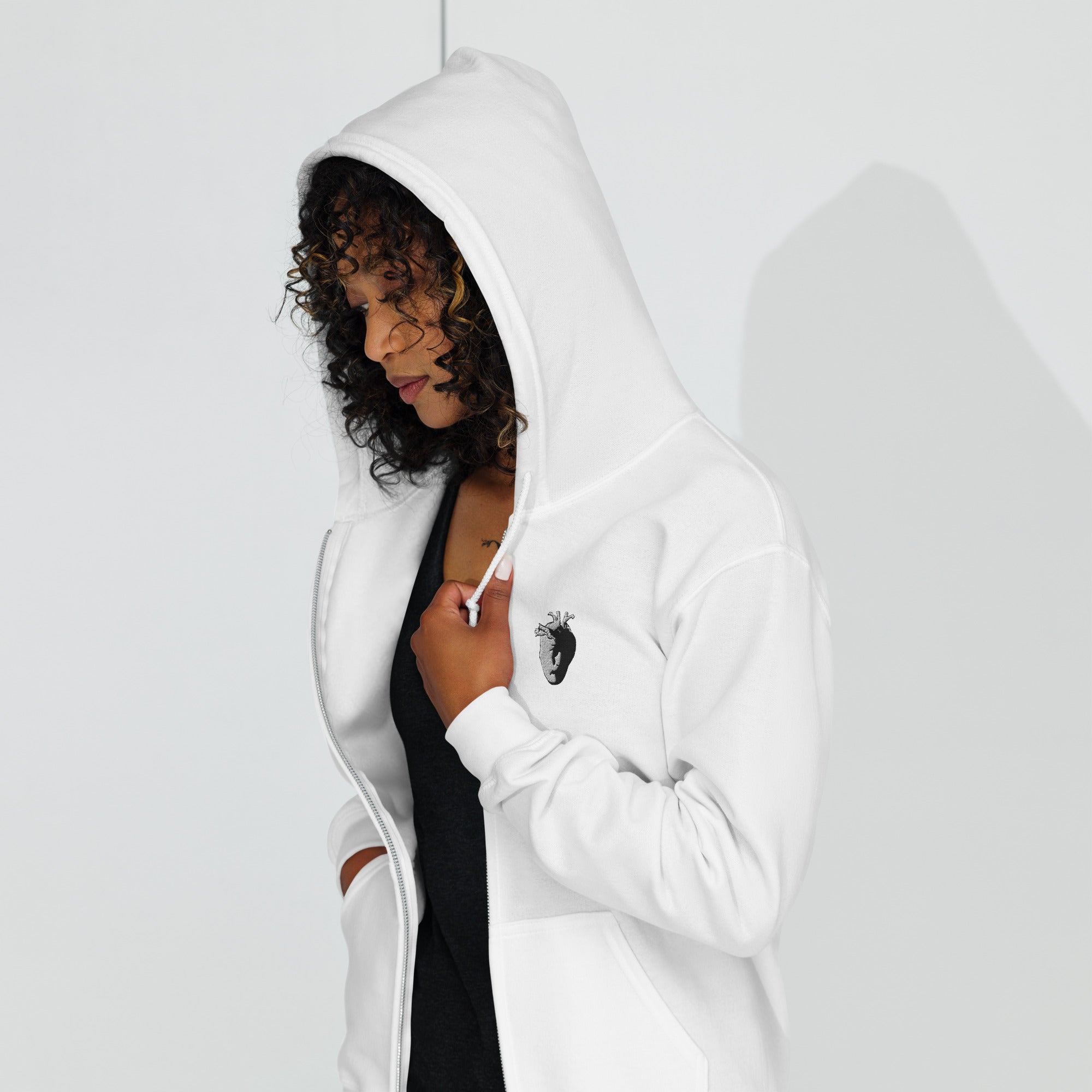 Meta-Head Zip Hoodie - Embroidered Logo