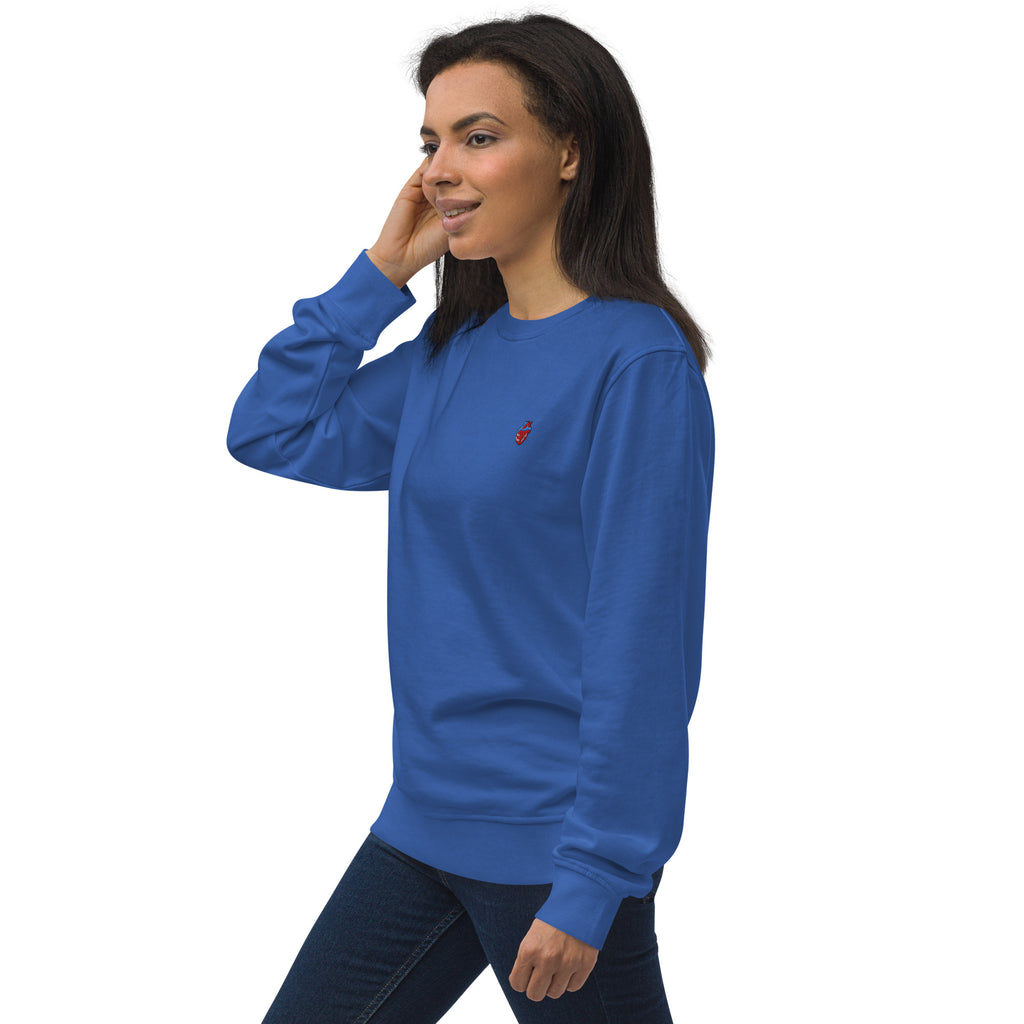 Nova Heart Organic Sweatshirt - Embroidered