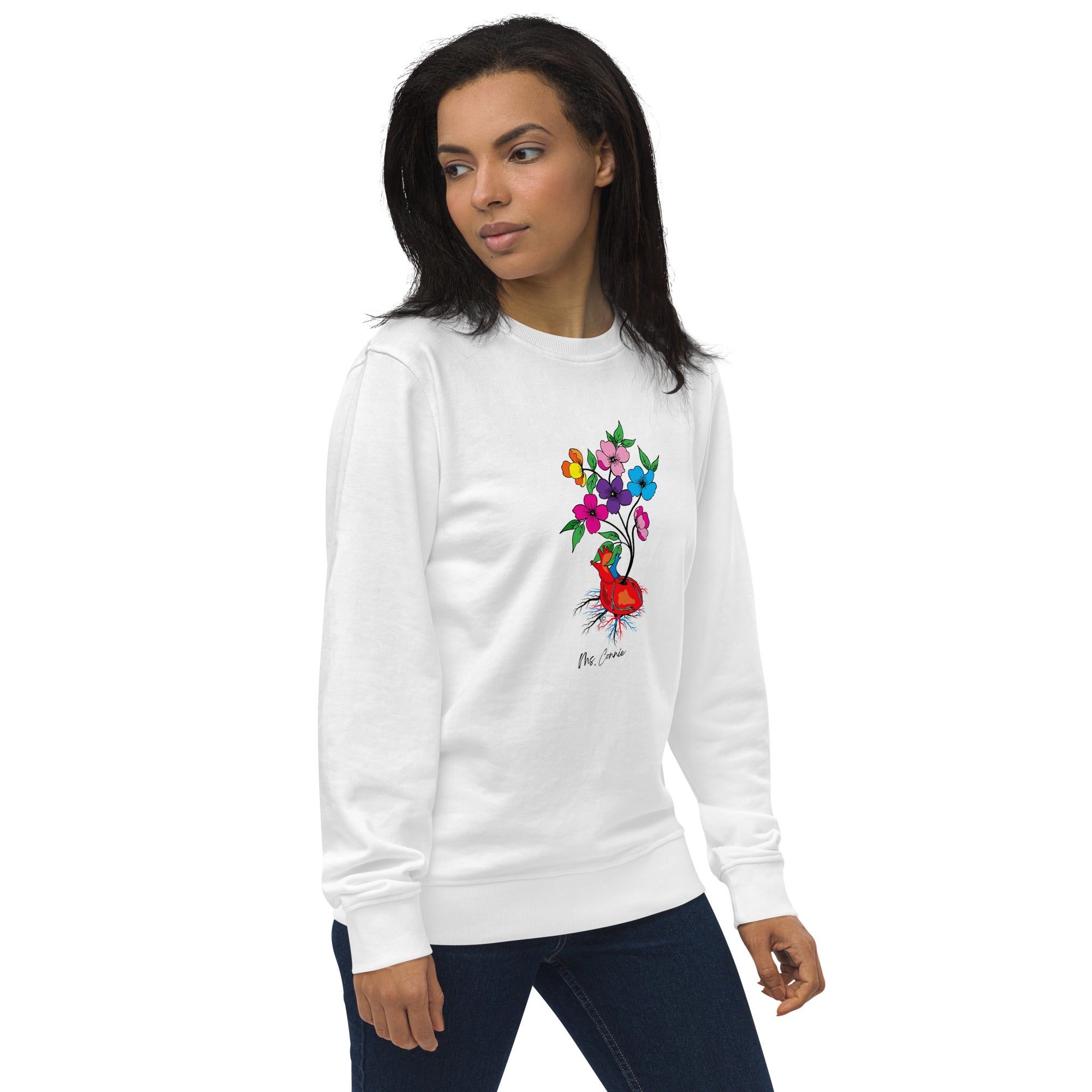 Ms. Connie Heart in Bloom Organic Sweatshirt