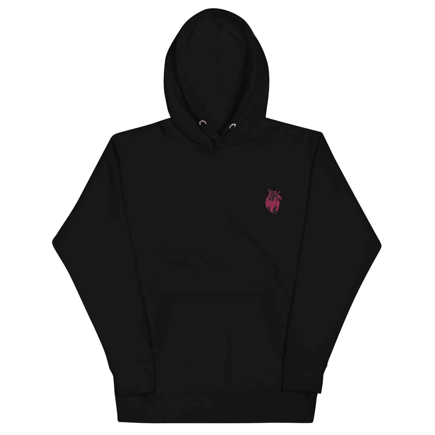 Embroidered Pink Heart #2 Unisex Hoodie