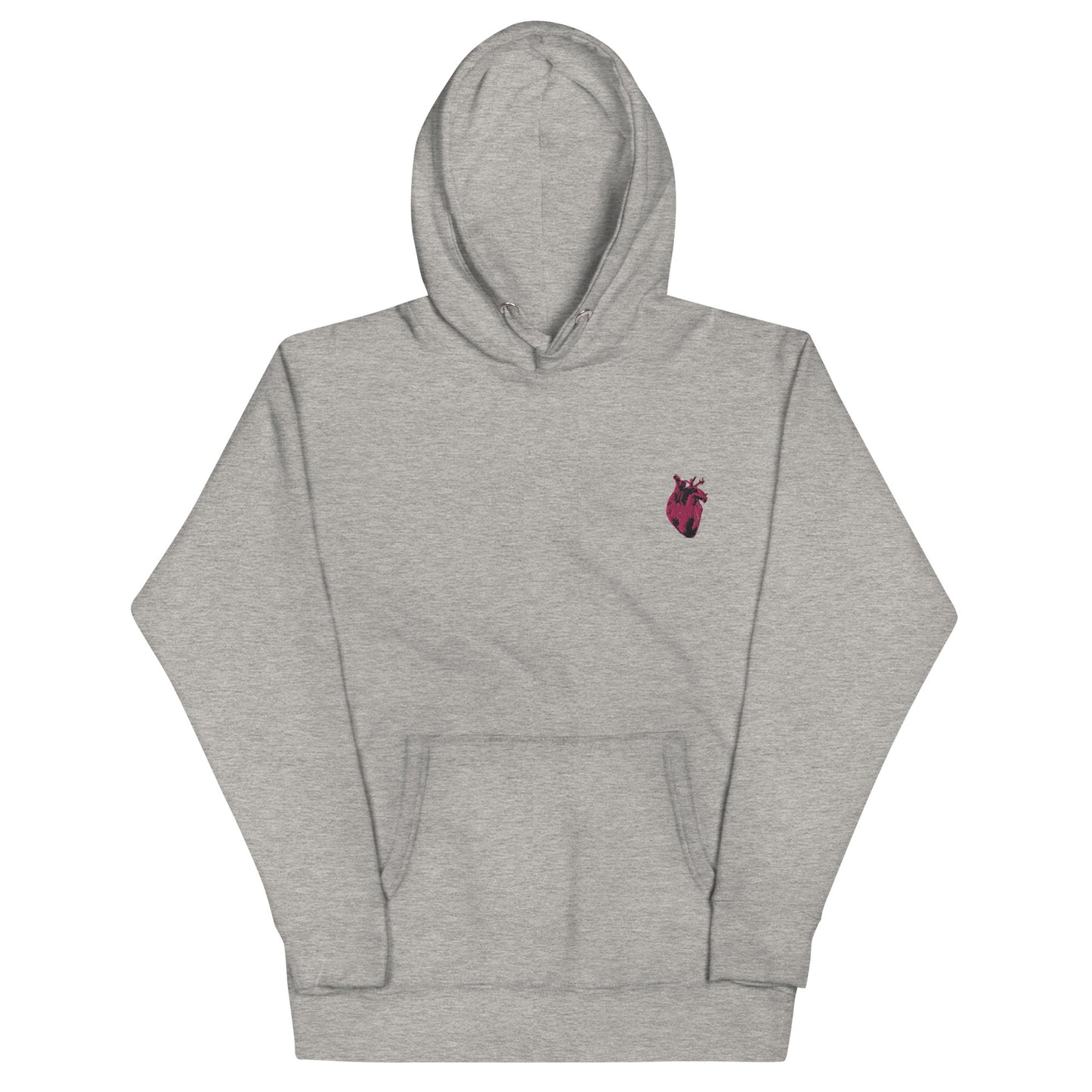 Embroidered Pink Heart #2 Unisex Hoodie