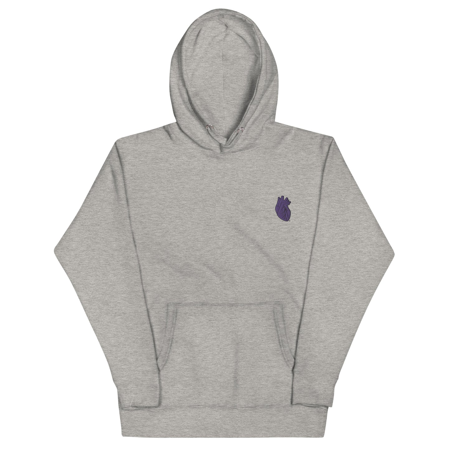 Embroidered Purple Heart Unisex Hoodie