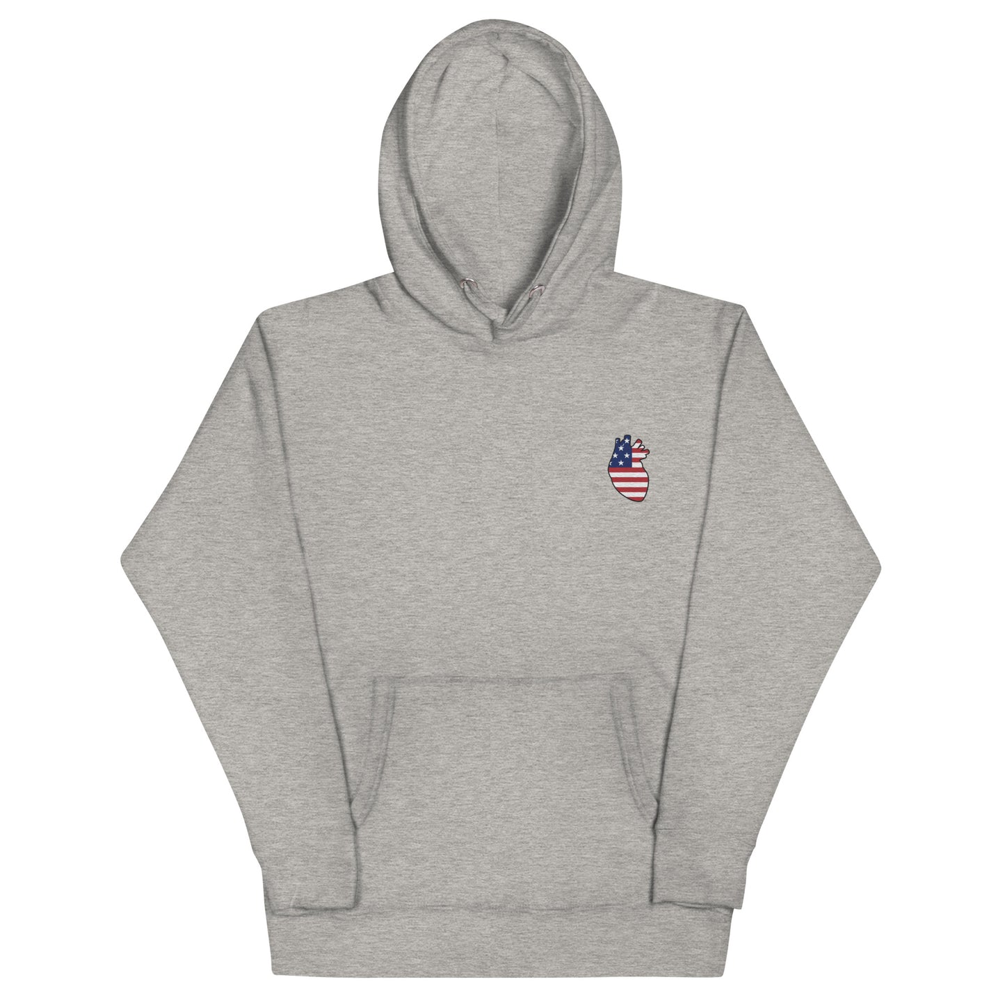 Embroidered American Heart Unisex Hoodie