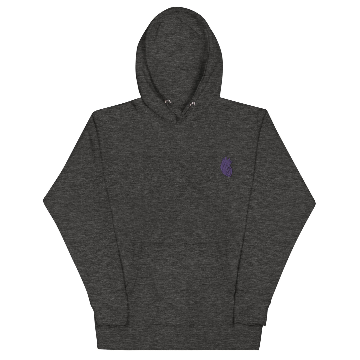 Embroidered Purple Heart Unisex Hoodie