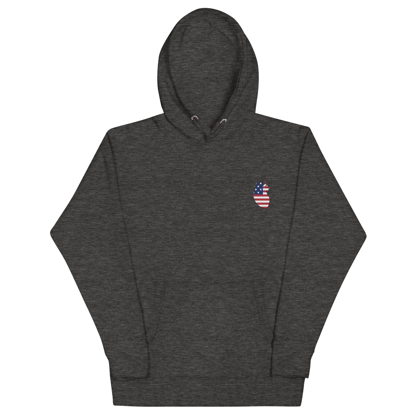 Embroidered American Heart Unisex Hoodie