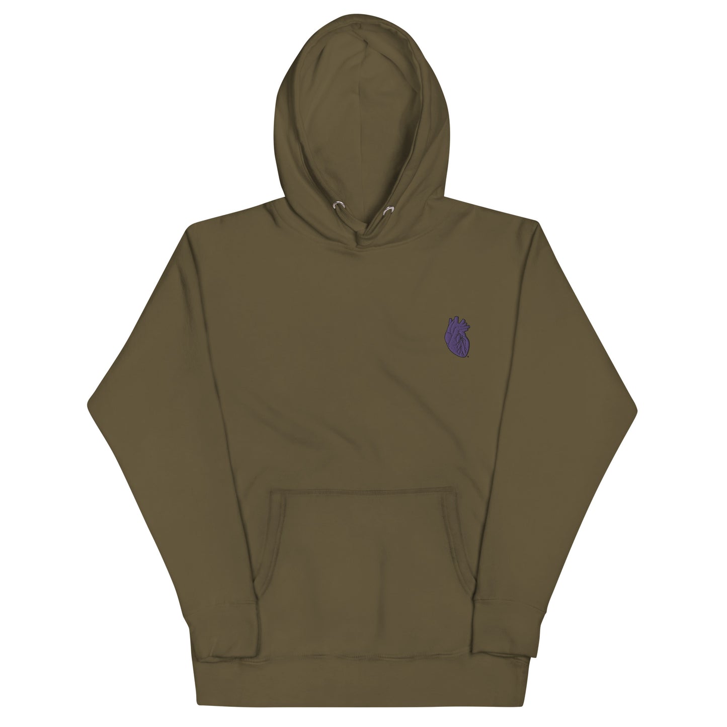 Embroidered Purple Heart Unisex Hoodie