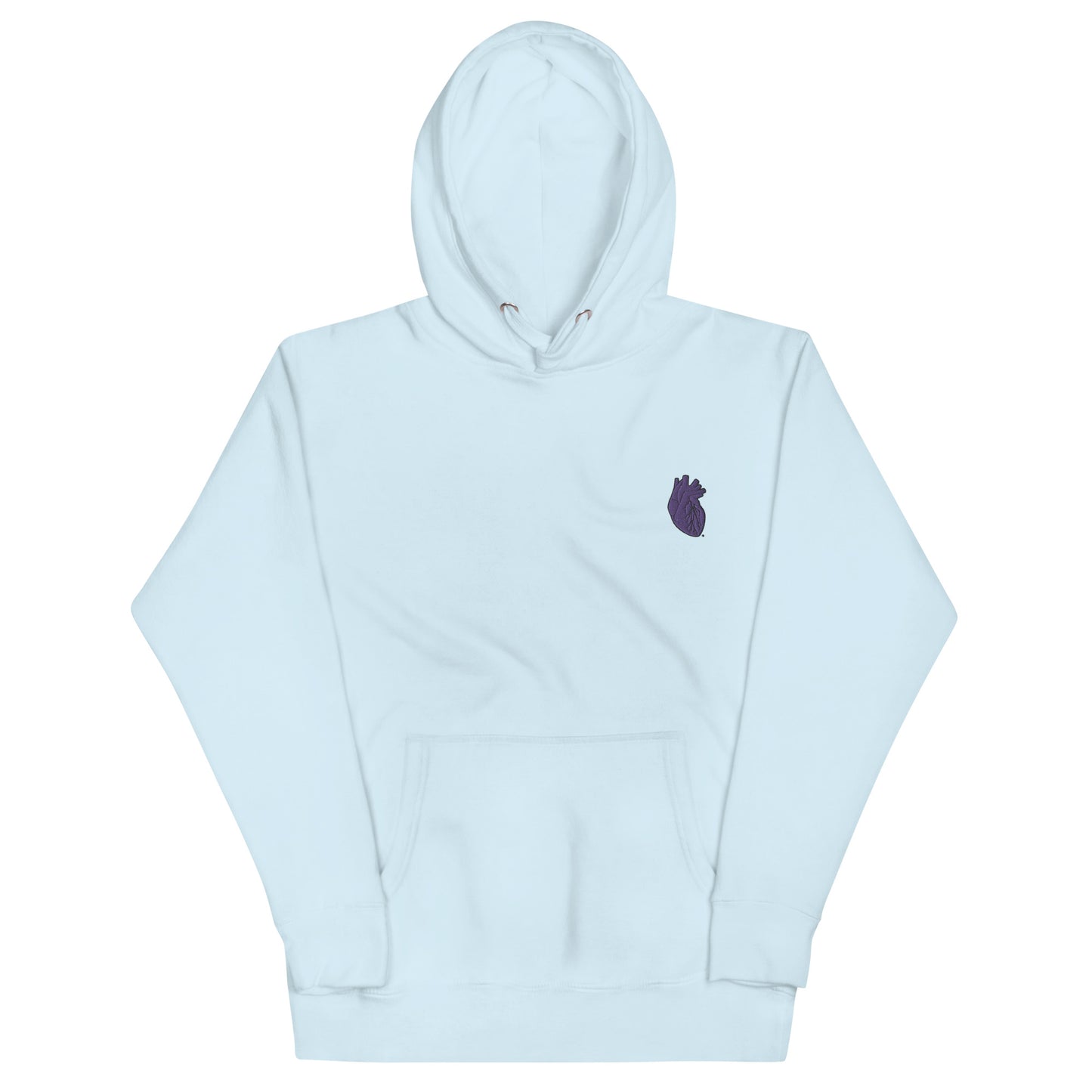 Embroidered Purple Heart Unisex Hoodie