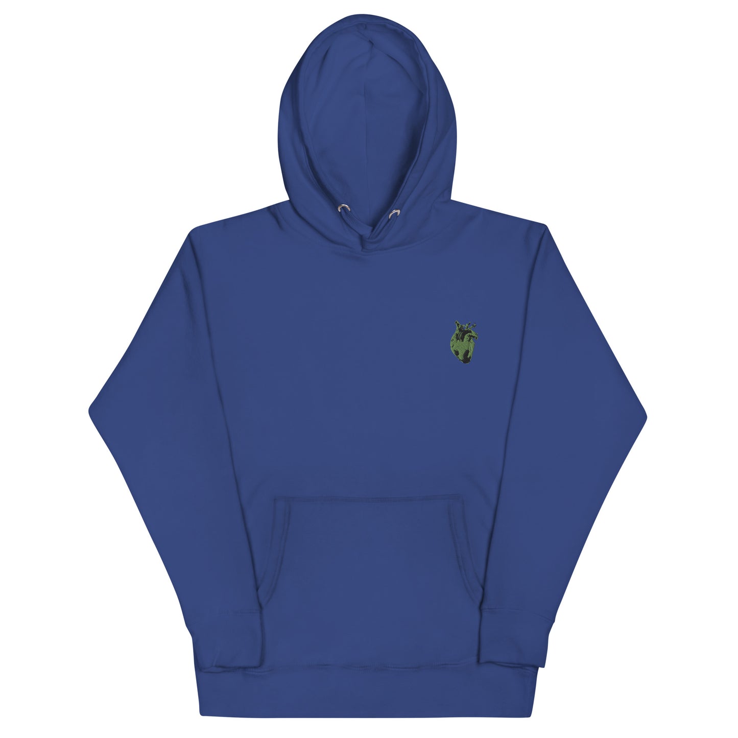 Embroidered Green Heart #2 Unisex Hoodie