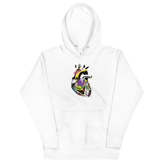 White Heart #3 Unisex Hoodie