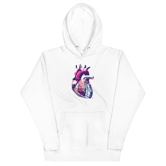 White Heart #3 Unisex Hoodie