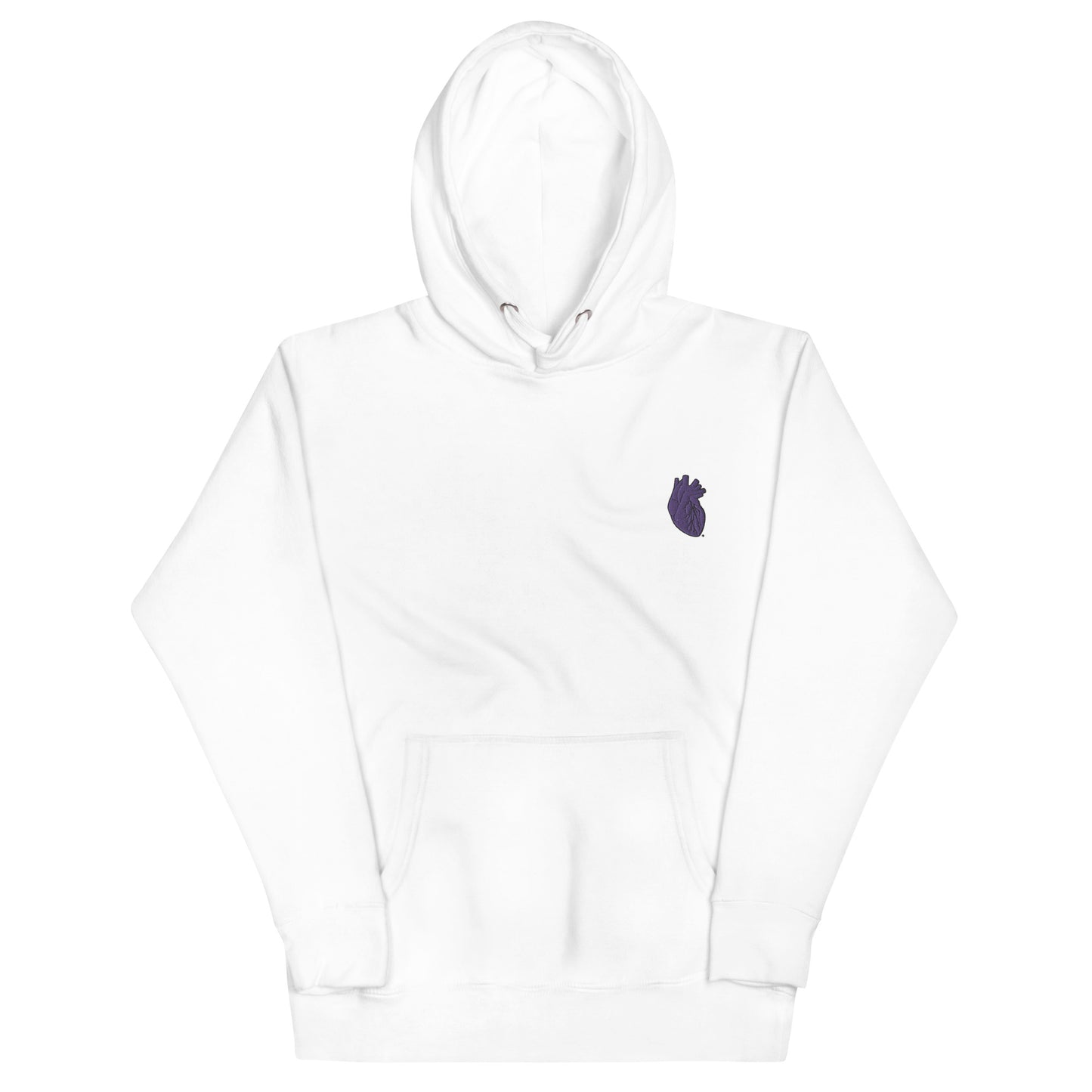 Embroidered Purple Heart Unisex Hoodie