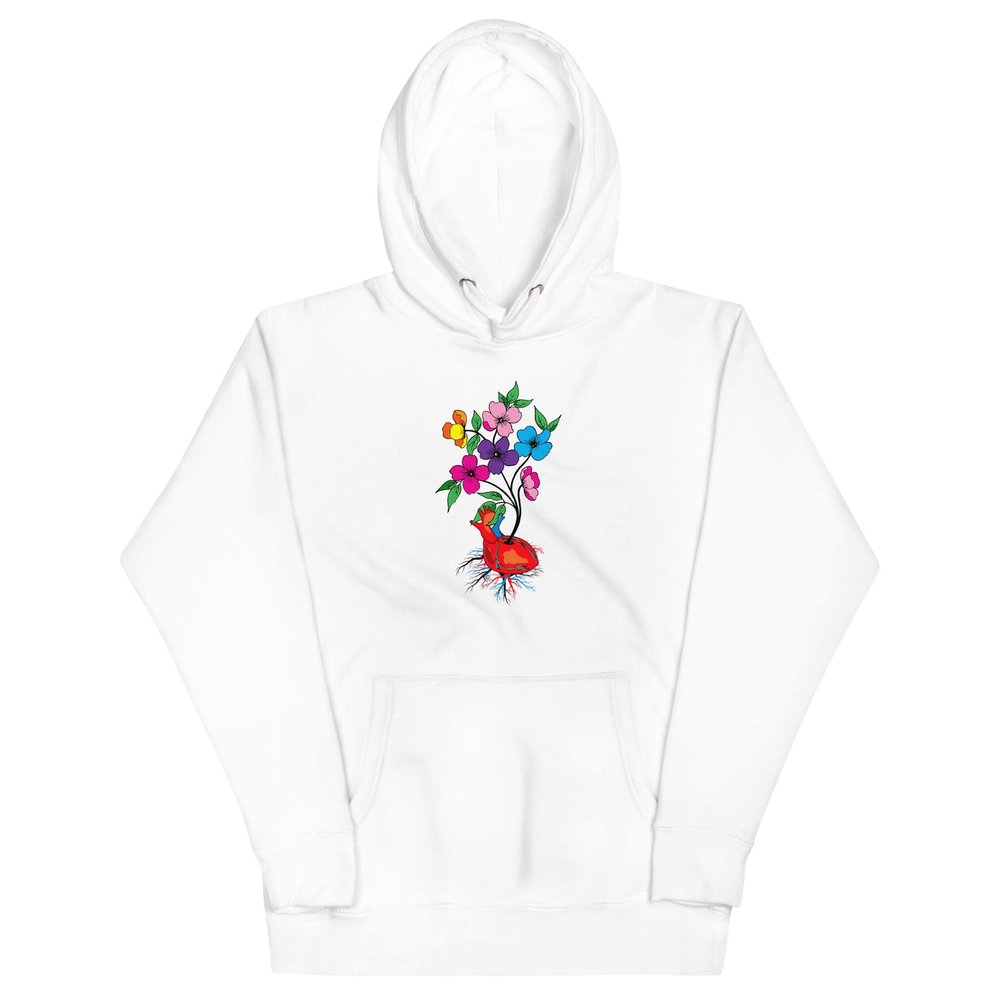 Blooming Heart Unisex Hoodie