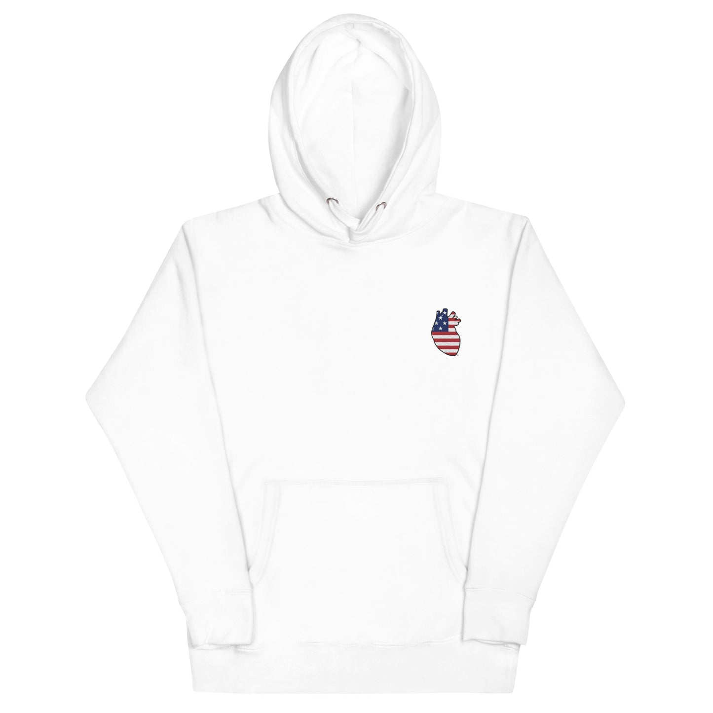 Embroidered American Heart Unisex Hoodie