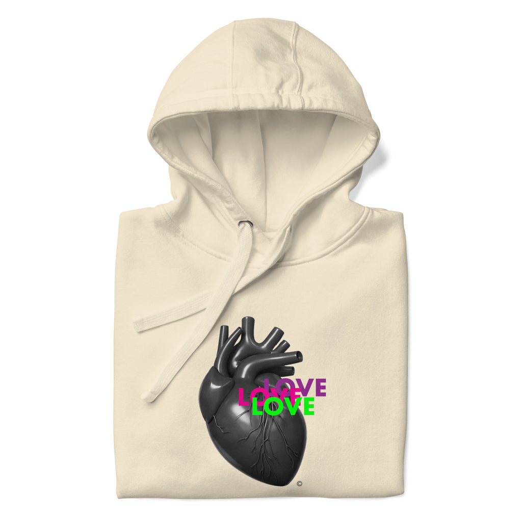 Iconic Dark Love Contrast Hoodie