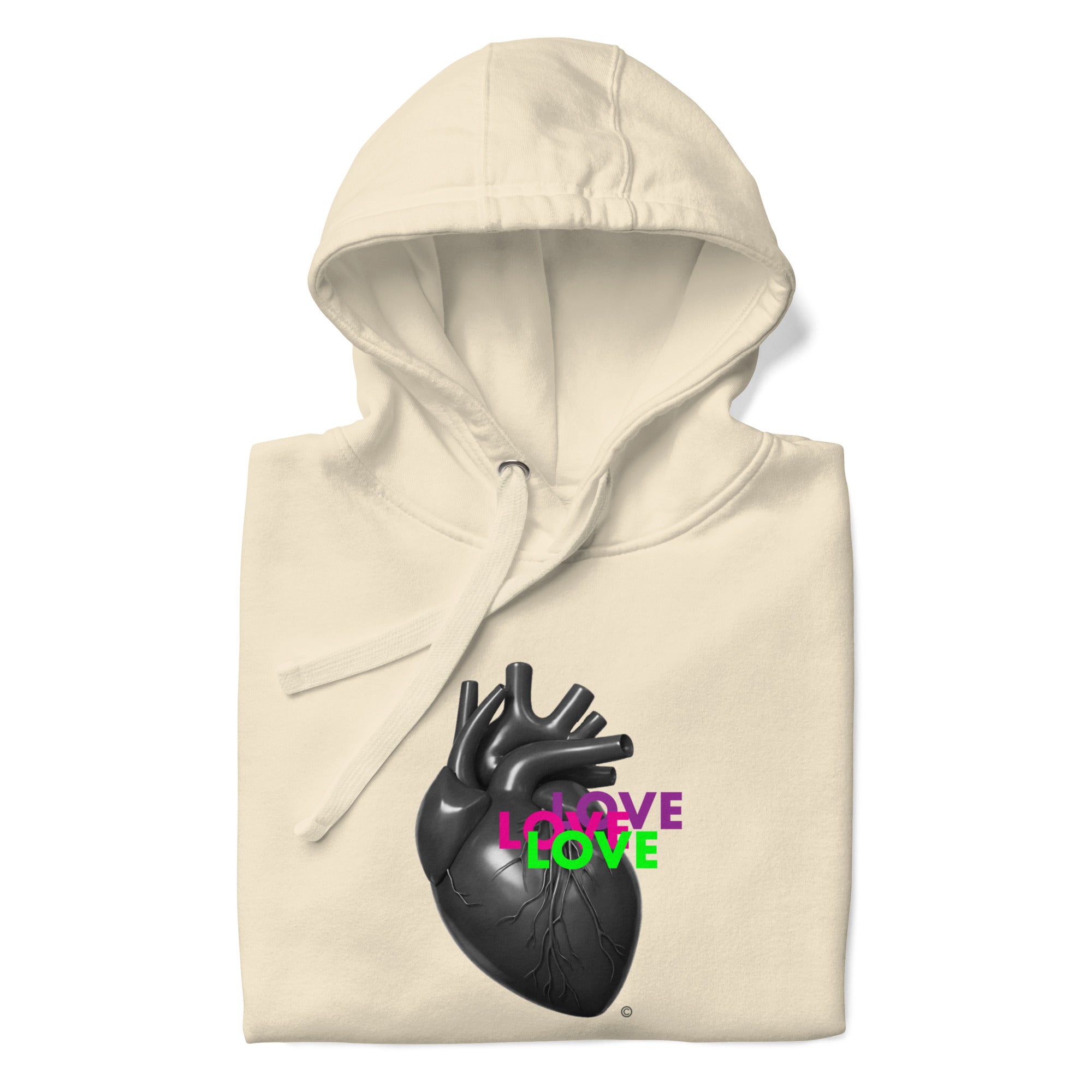 Iconic Dark Love Contrast Hoodie