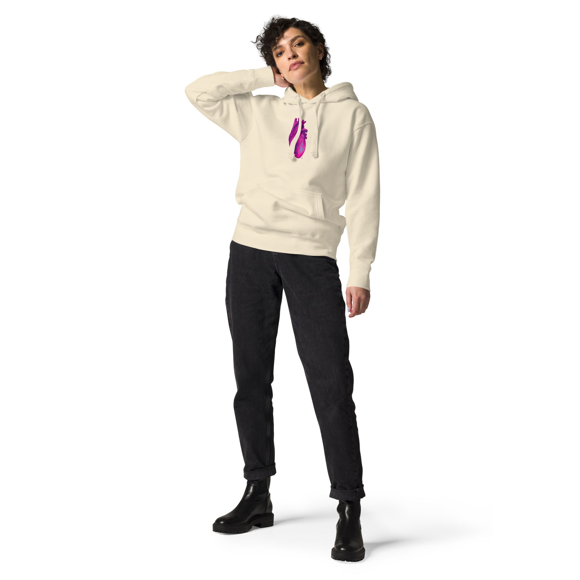 Cosmic Heart 3D: Ultra Violet Hoodie