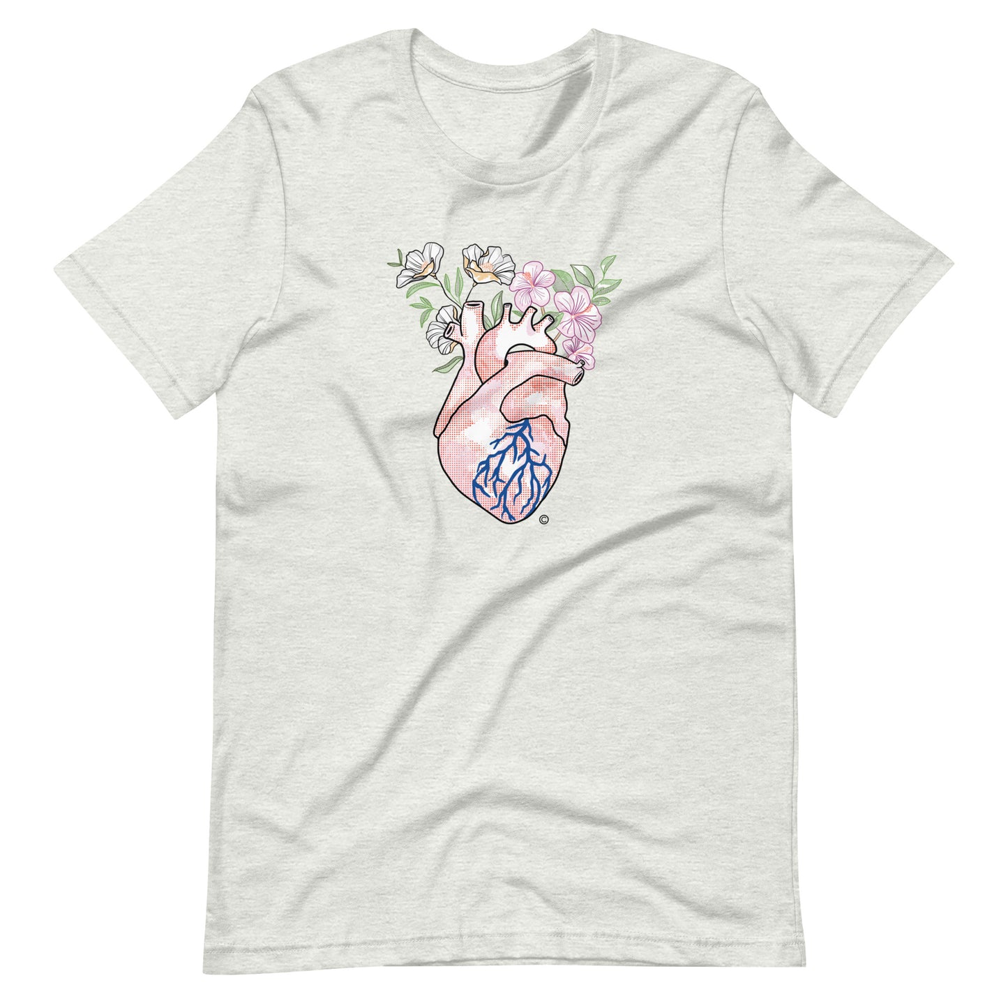 Flower heart Unisex t-shirt