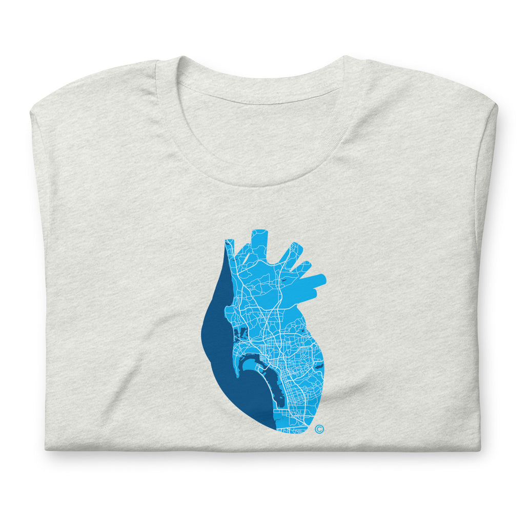 San Diego Pulse Heart #4 – Sky Flow Edition Tee