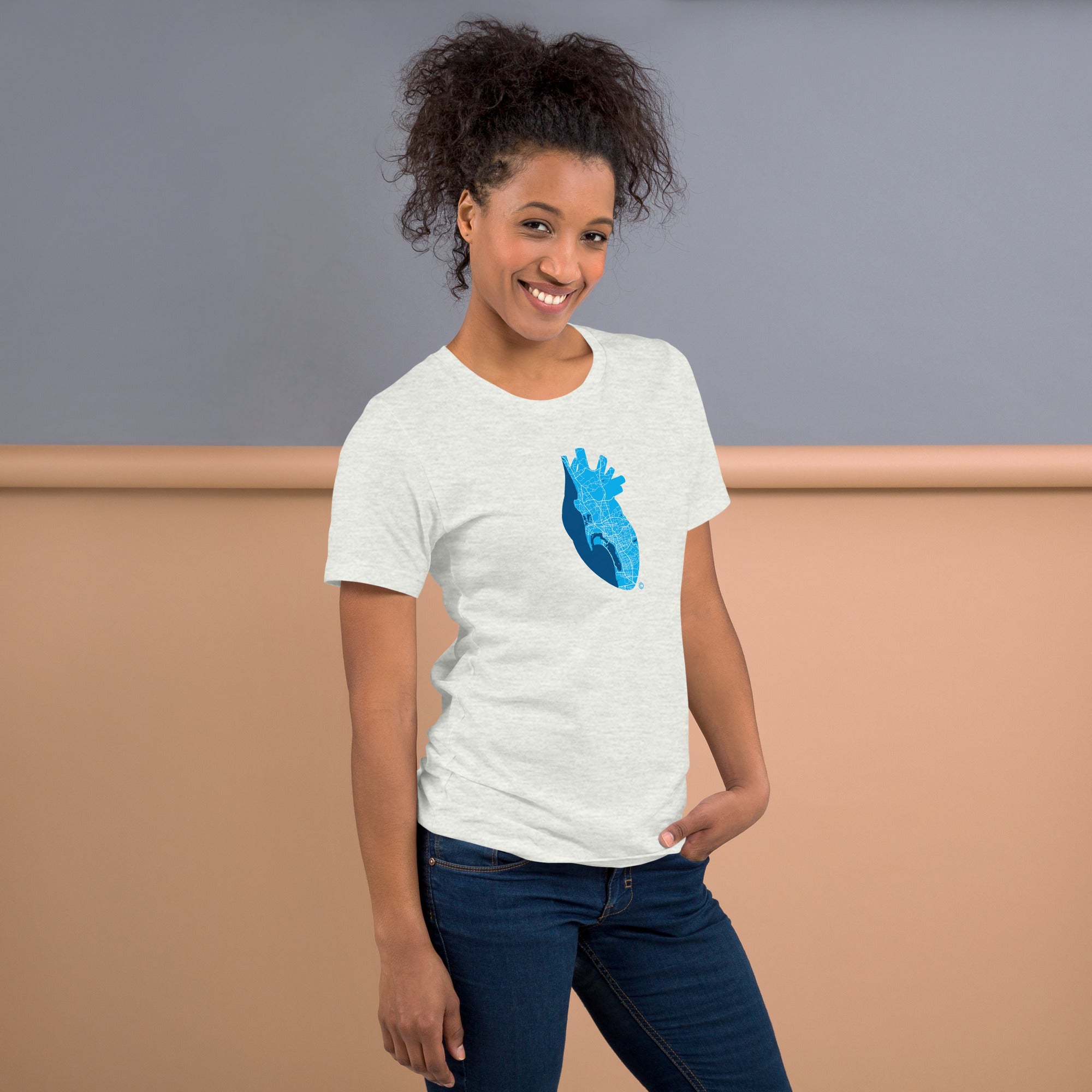 San Diego Pulse Heart #4 – Sky Flow Edition Tee