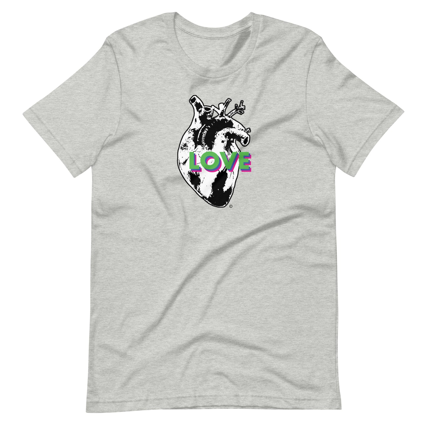 B&W Heart #2 Unisex t-shirt