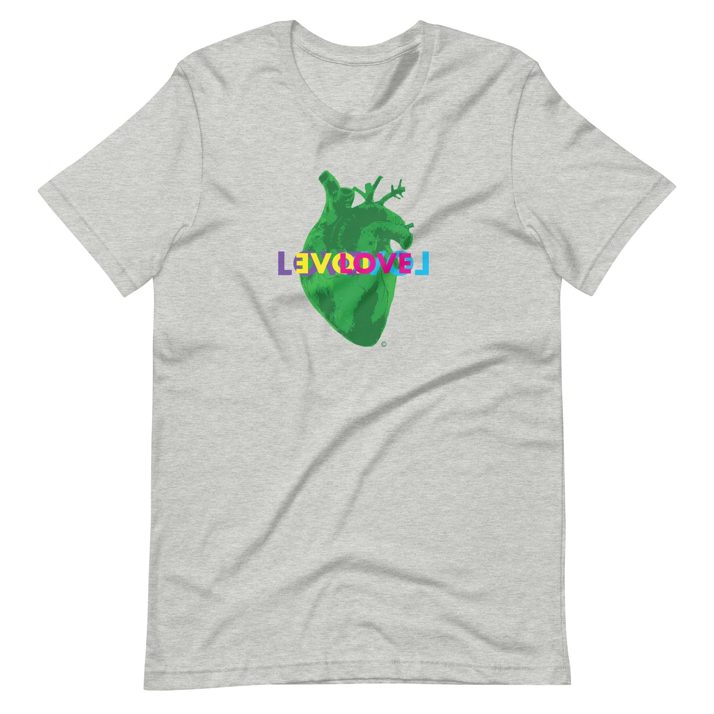 Love Green Heart #2 Unisex t-shirt