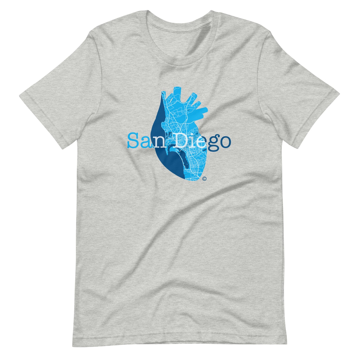 San Diego Heart Unisex t-shirt