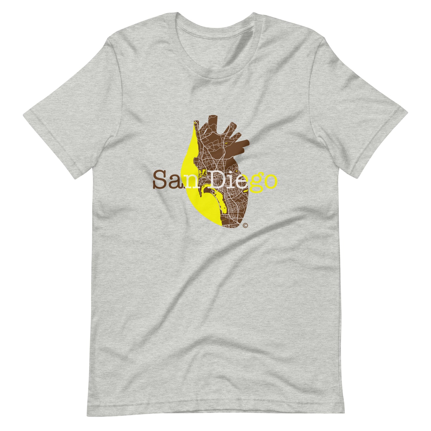 The San Diego Heart Unisex t-shirt