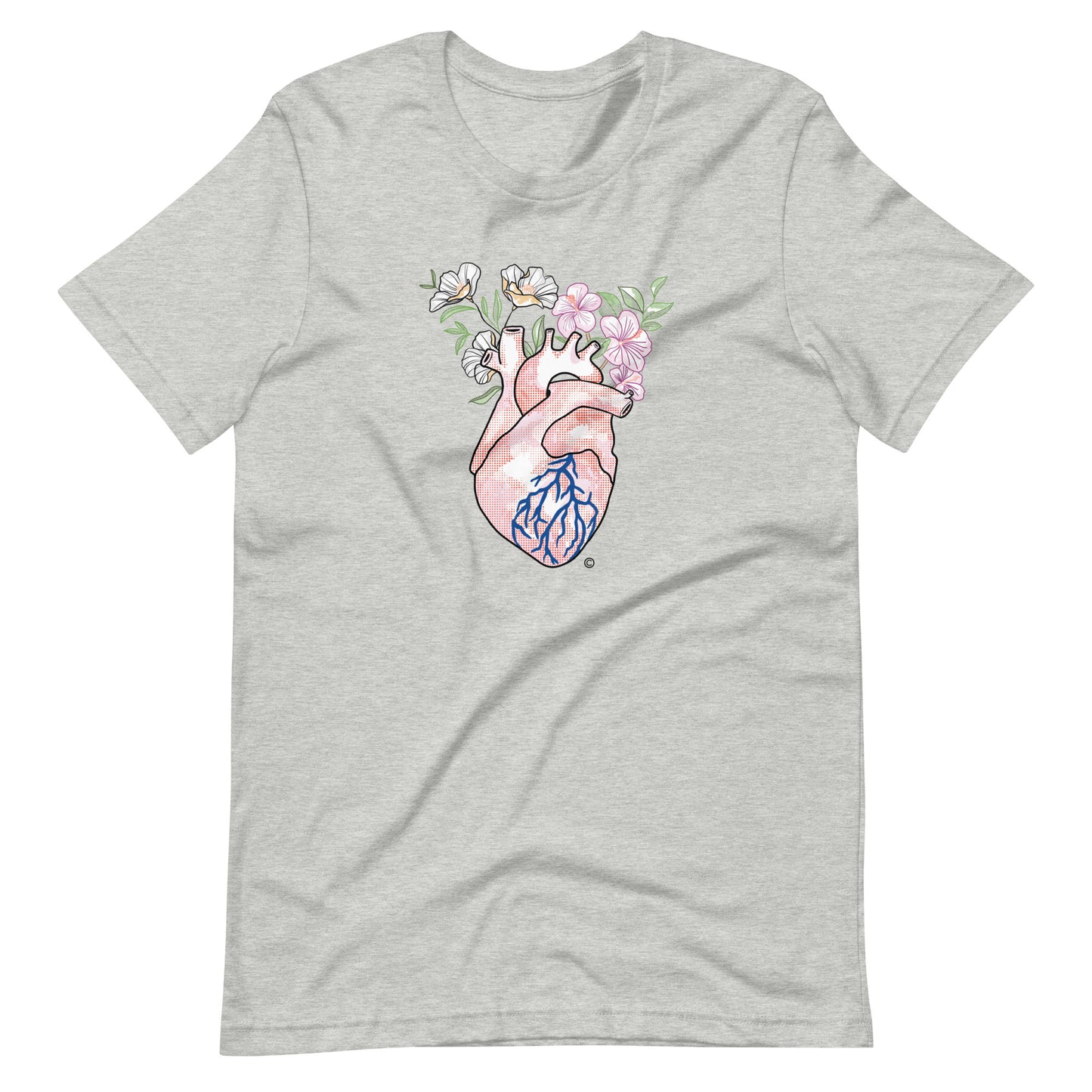 Flower heart Unisex t-shirt