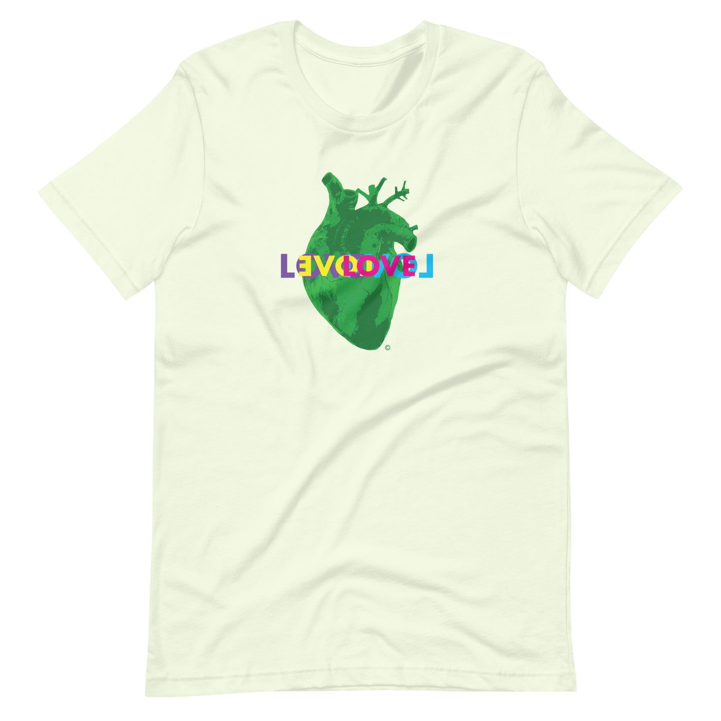 Love Green Heart #2 Unisex t-shirt