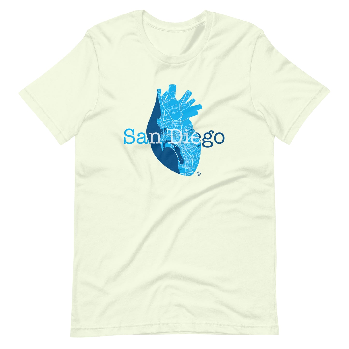 San Diego Heart Unisex t-shirt