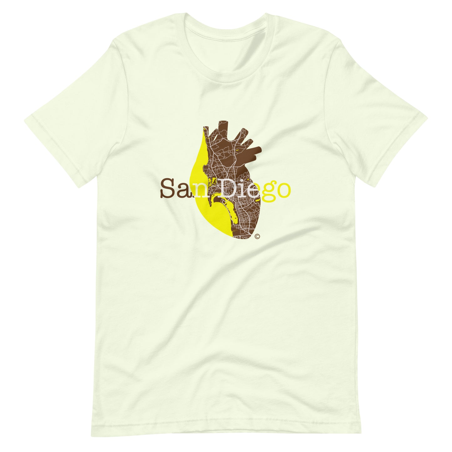 The San Diego Heart Unisex t-shirt