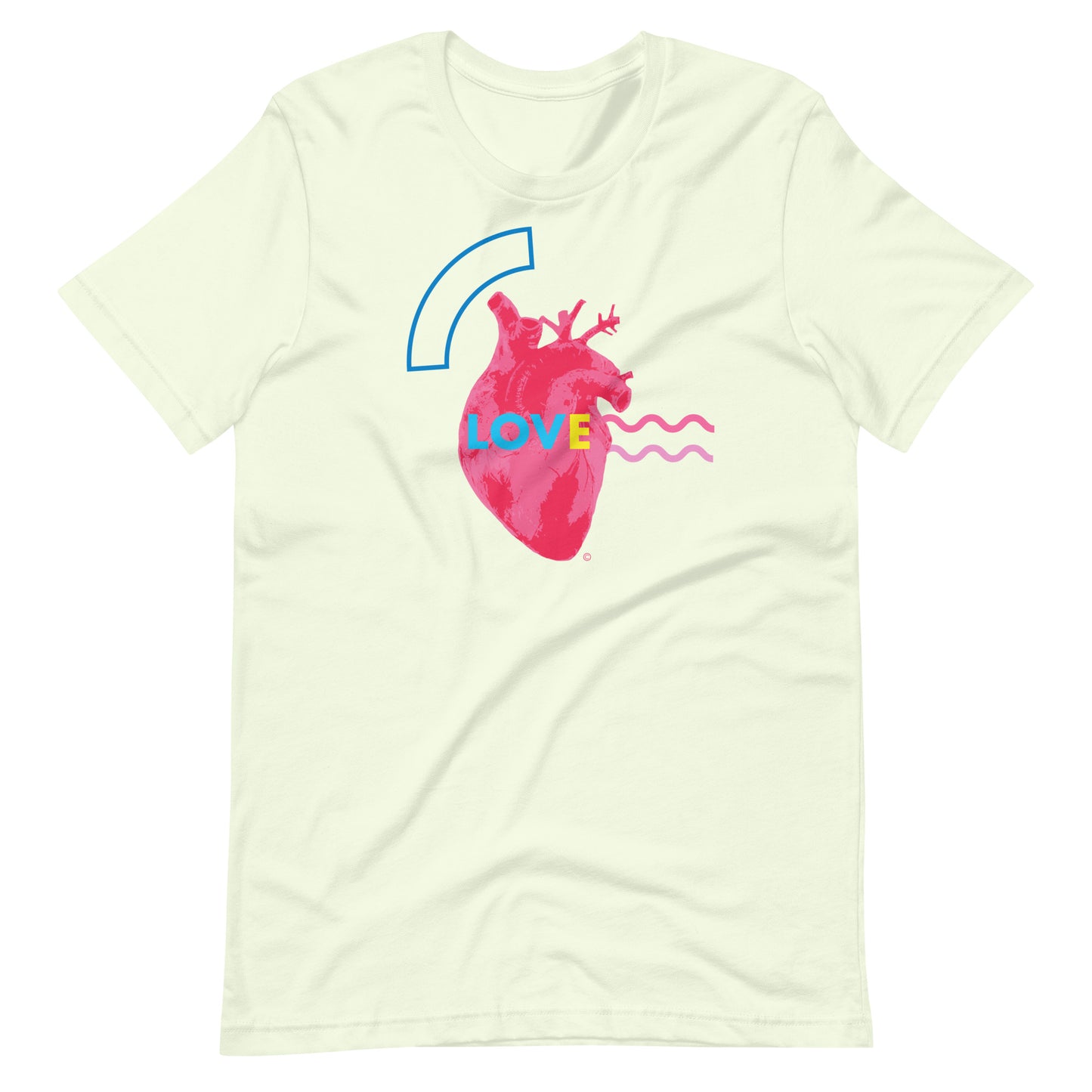 Pink Heart #2 Unisex t-shirt