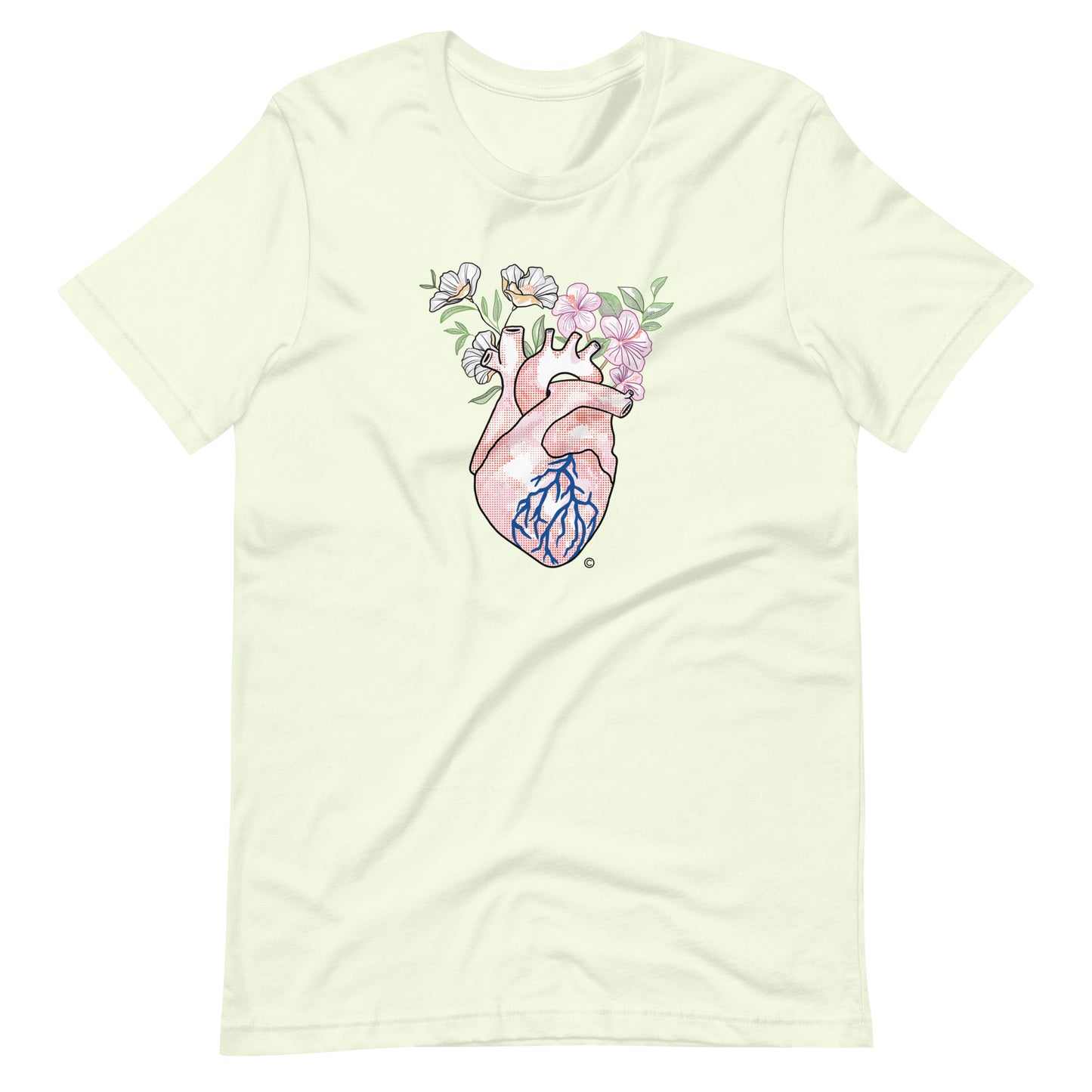 Flower heart Unisex t-shirt