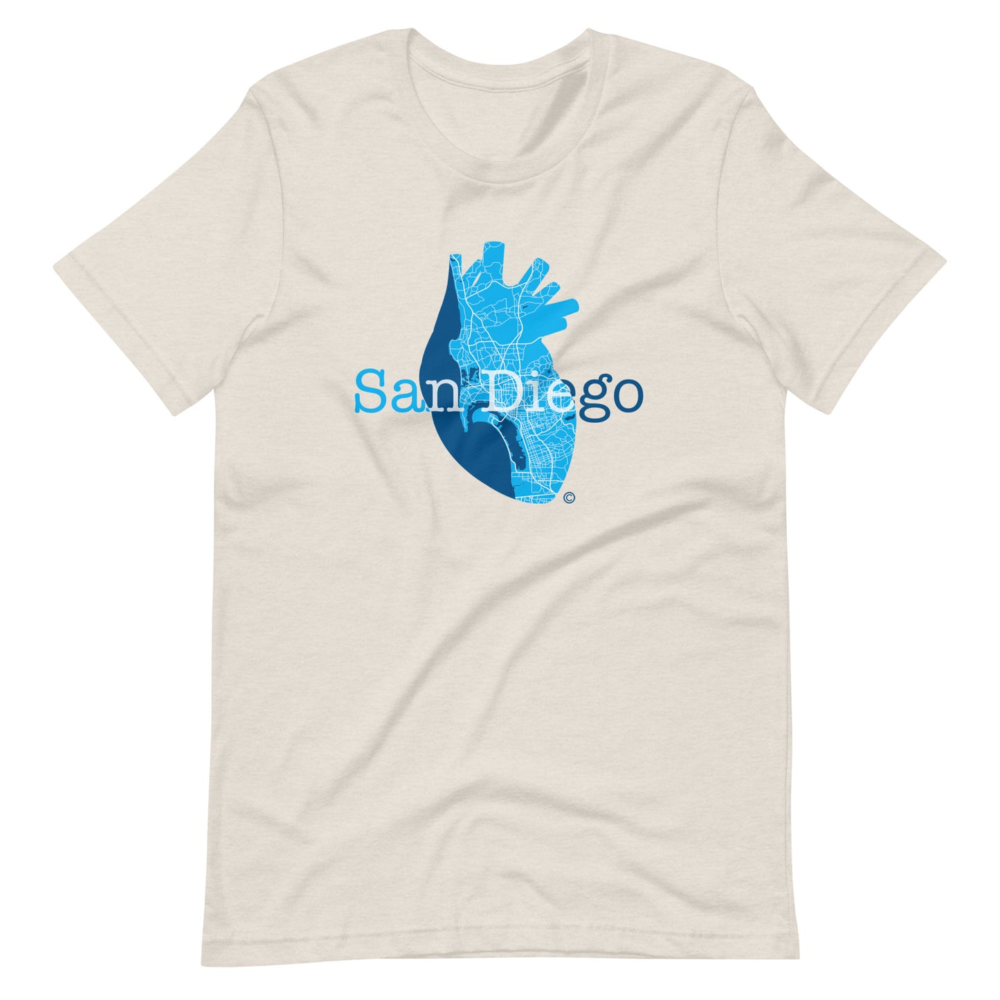 San Diego Heart Unisex t-shirt