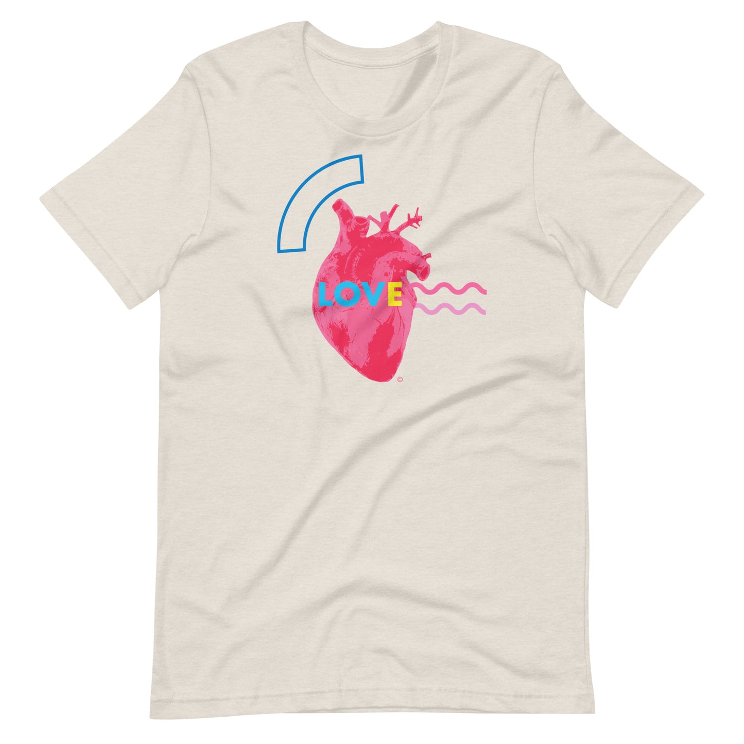 Pink Heart #2 Unisex t-shirt