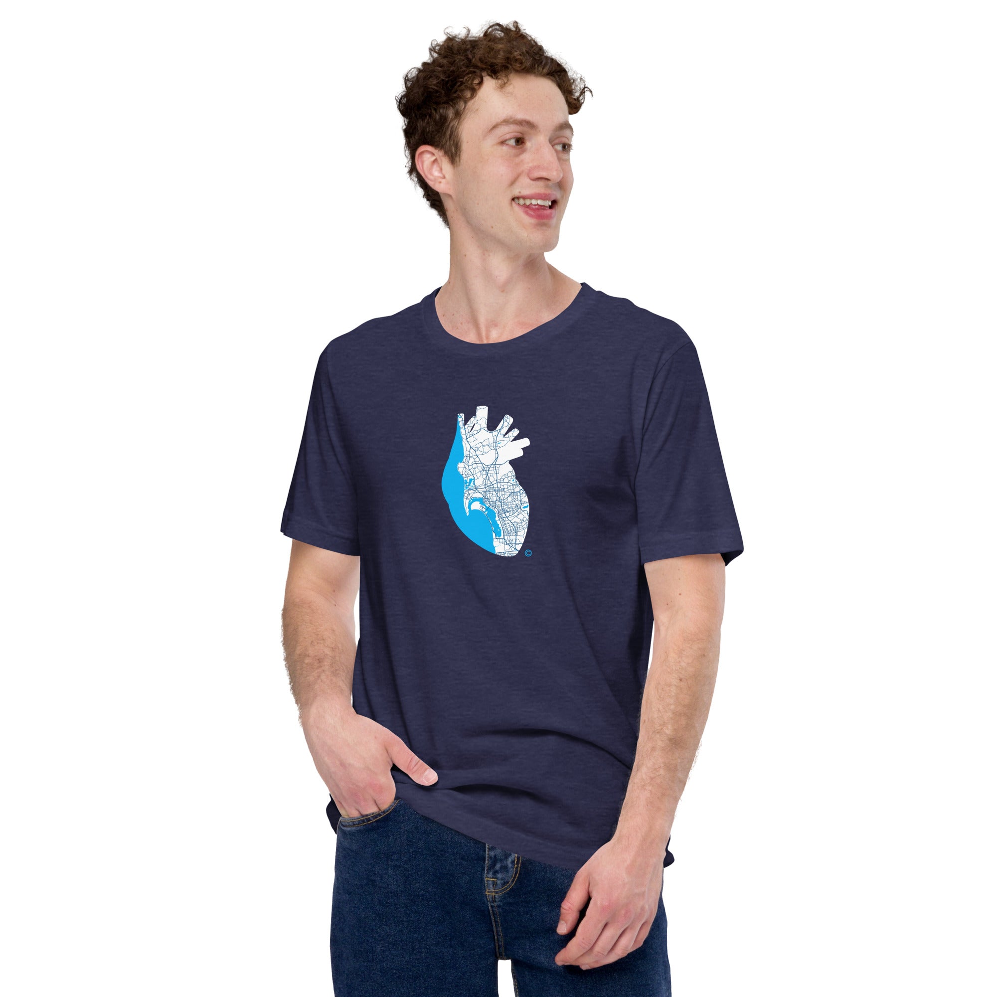 San Diego Pulse Heart #2 – Ice Contrast Edition Tee